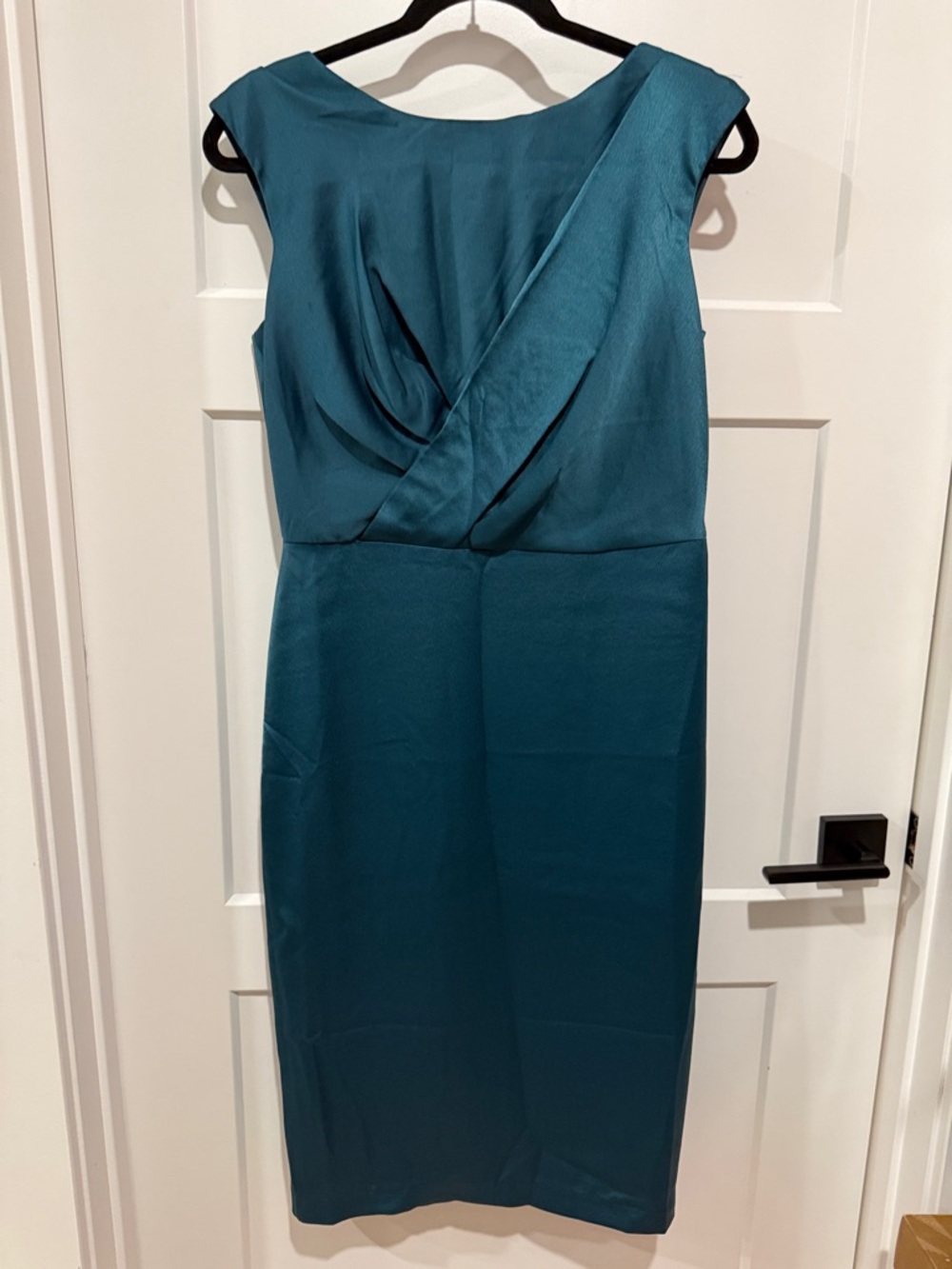Maggy London Teal Sleeveless Sheath Dress